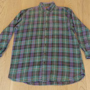 Windriver Outfitting Vintage Plaid Large Button Down Shirt
